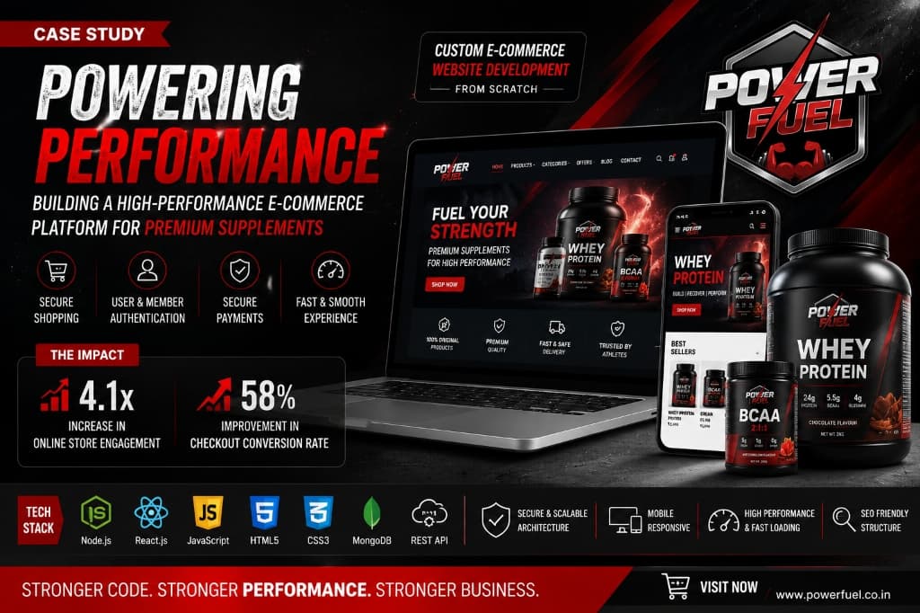 High-performance custom E-commerce platform for supplements